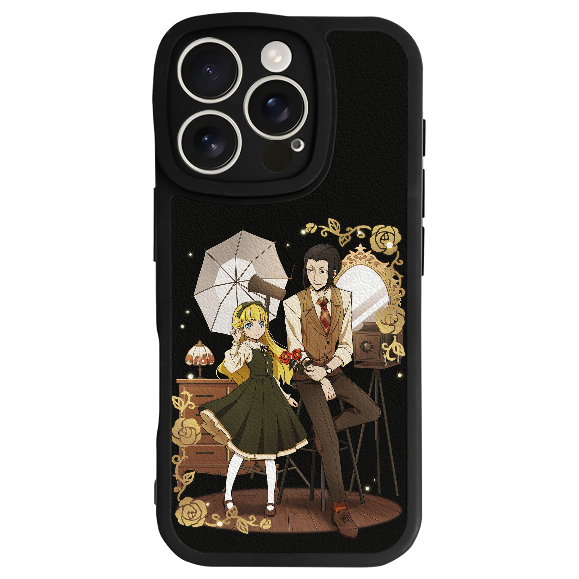 （画像用） 文豪ストレイドッグス Bungo Stray Dogs 【iPhone 16シリーズ対応】シリコンスマホケース（レザー調） 材質：シリコン